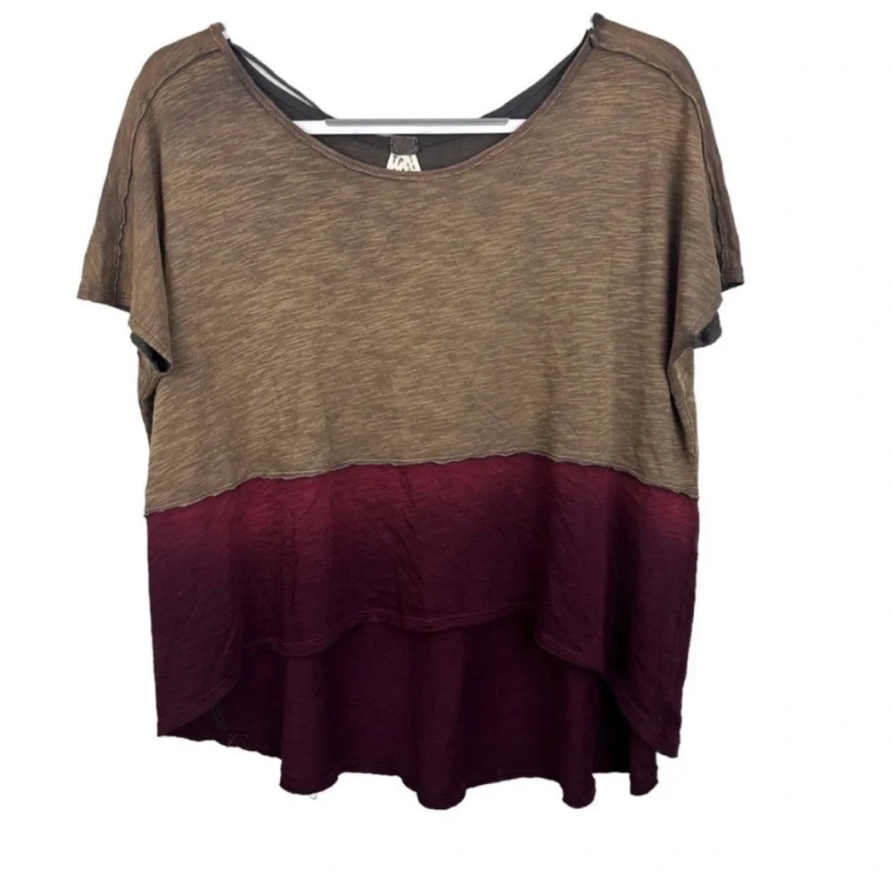 Free People We the Free Midnight Color Block Tee